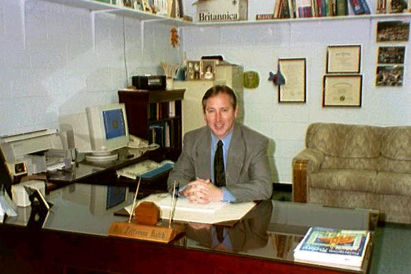 Dr. Hatch at his desk
